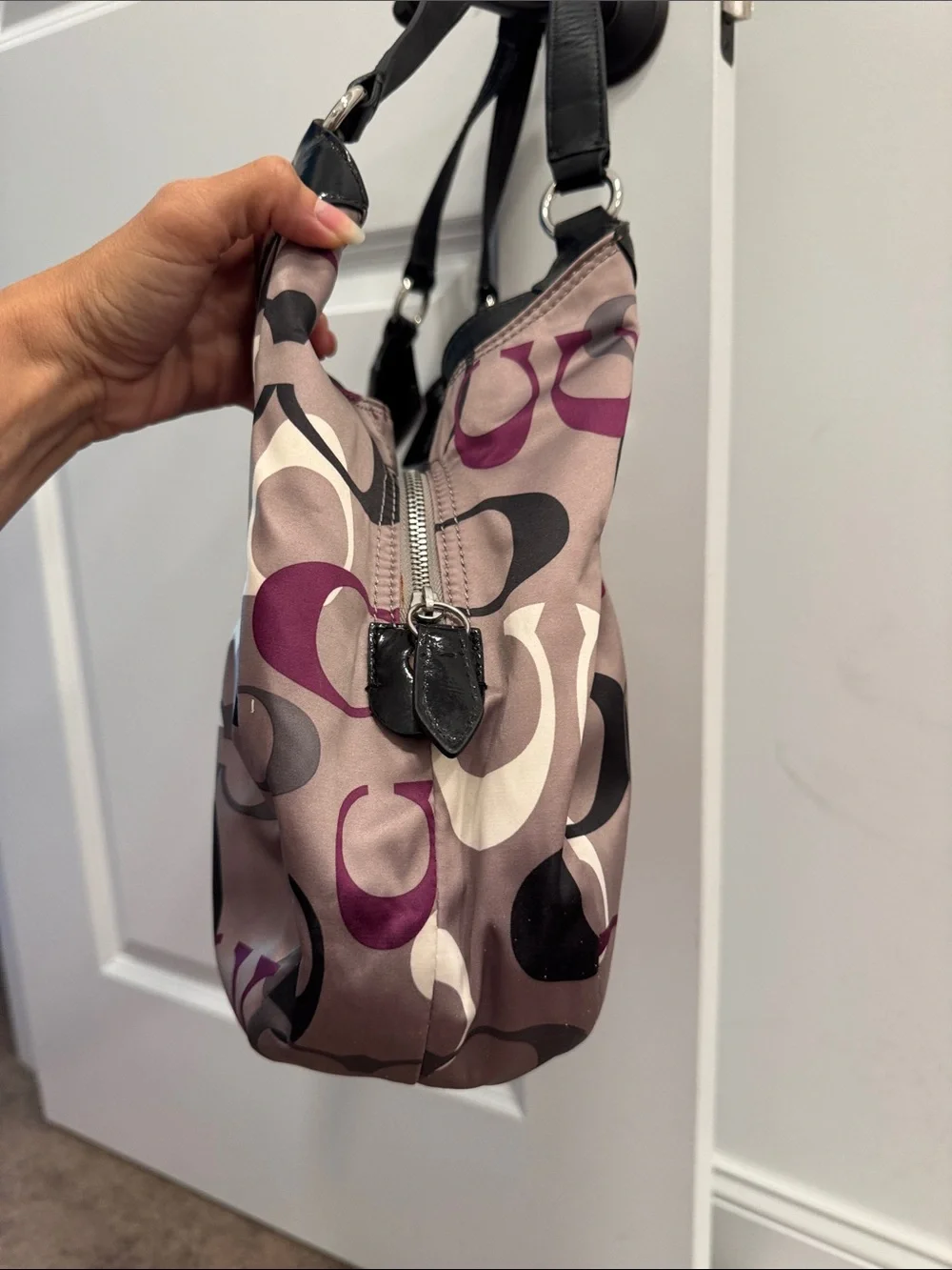 Coach SoHo optic print large signature logo shoulder bag purse with hangtag